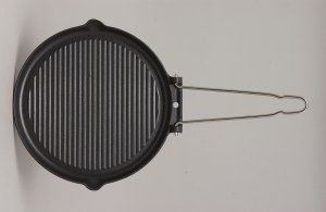 Unbranded Smooth Base  grillpan  round  wire handle