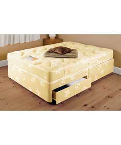 SNB Miracoil Supreme Seville 4ft6 - Tufted Matt - 2 Drw