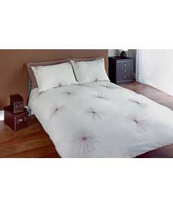 Snowflake King Size Duvet Cover Set - Natural