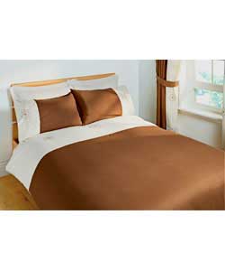 Unbranded Snowflower Single Duvet Set - Mocha