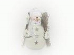 Snowman: 24 x 15 cm - White