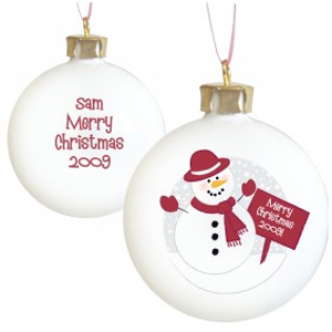 Unbranded (Snowman Bauble) Personalised Christmas Tree