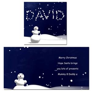 Unbranded Snowman Card