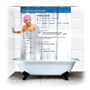 Unbranded Social Shower Curtain