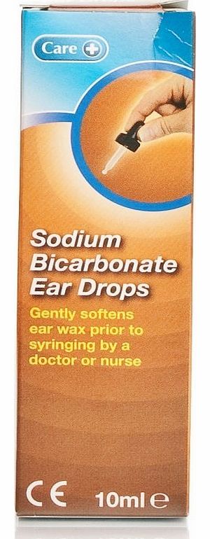 Sodium Bicarbonate Ear Drops uses Sodium Bicarbonate to treat and soften hardened ear wax. This allows it to come out a lot easier for yourself or for syringing by the doctor. (Barcode EAN=0000050594221)