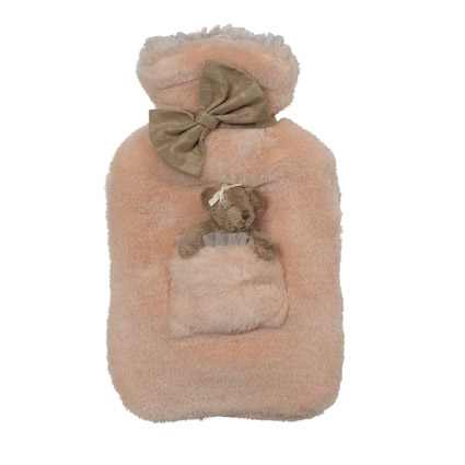 Unbranded Soft and Snuggly Plush Teddy Hot Water Bottle