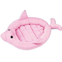 Unbranded Soft Dolphin Cat Snuggle Bed Pink