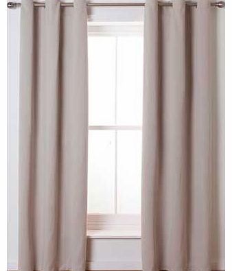 The Soft Drape Eyelet Blackout Curtains are a brilliant addition to your room. Finished in an elegant cream colour. they will ensure darkness and a peaceful nights sleep. Made from 100% polyester. Unlined. Blackout. Size 117cm (46 inches) wide by 183