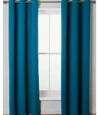 The Soft Drape Eyelet Blackout Curtains are a brilliant addition to your room. Finished in an deep teal colour. they will ensure darkness and a peaceful nights sleep. Made from 100% polyester. Unlined. Blackout. Size 168cm (66 inches) wide by 228cm (