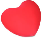 Unbranded Softeeze Red Heart Cushion