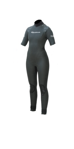 SOLA Flame 3/2mm Ladies Convertible Steamer Wetsuit, Total SS-1 Neoprene throughout suit, G-flex 100