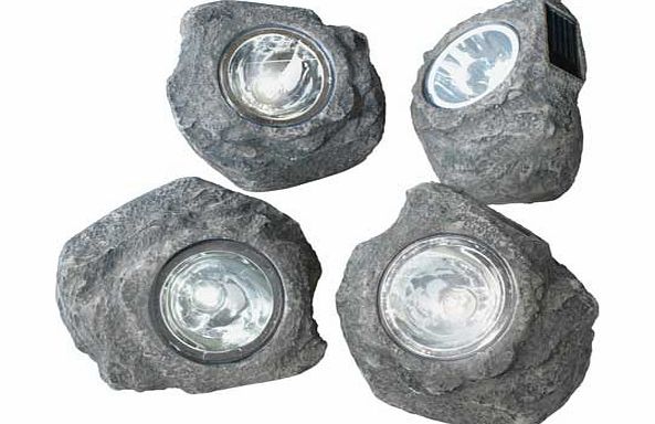 Unbranded Solar Rock Outdoor Lights - Set of 4