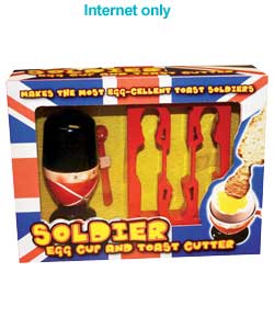 Unbranded Soldier Egg Cup and Soldier Toast Cutter