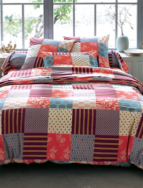 Unbranded Soledad Patchwork Print Cotton Duvet Cover