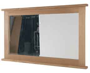 Stylish Oak Wall Mirror from the Corndell Nimbus range