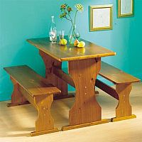 Solid Pine Bench Set
