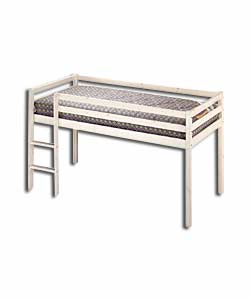 Solid Pine White Mid Sleeper