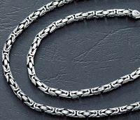Solid oxidised 23cm (9&quote;) bracelet
