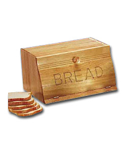 Solid Wood Wave Drop Fronted Bread Bin