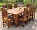 Unbranded Somerset 8 Seater Dining Table: Table: 1000 x 2000 x 750 - Natural wood