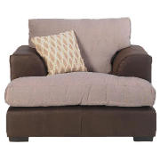 Unbranded Somerton armchair, chocolate