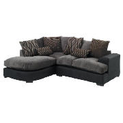 Unbranded Somerton left hand facing corner sofa, charcoal