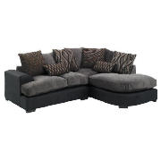 Unbranded Somerton right hand facing corner sofa, charcoal