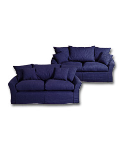 Sommersby Navy 2 Piece Suite - 2 sofa