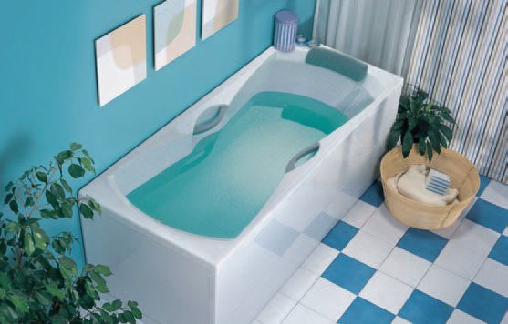 Sonata Acrylate Rectangular Bath with Support