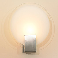 Sonian Round Etched Glass Wall Light