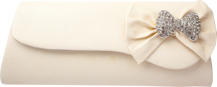 Unbranded Sonya diamante bow clutch bag