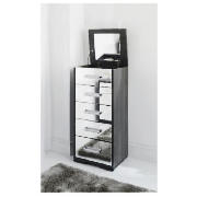 Unbranded Sophia 5 Drawer Tall Chest Mirrored