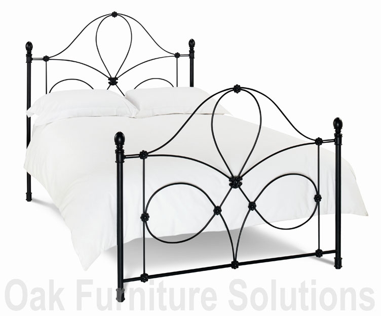 Unbranded Sophia Black Bedstead - 90cm - Single, 135cm -