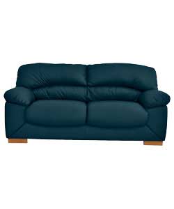 Sophia Large Leather Sofa - Blue