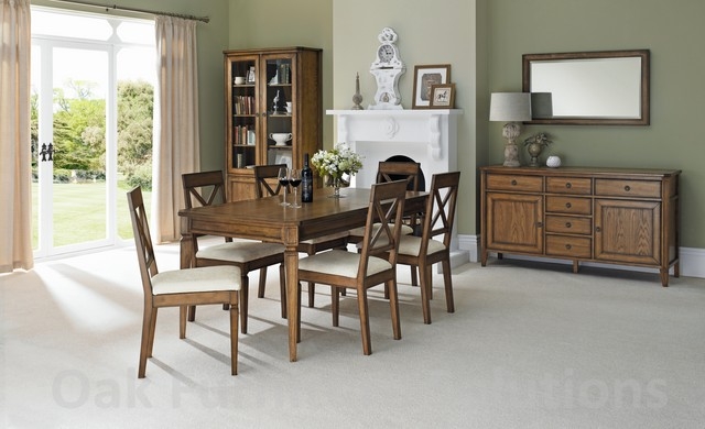 Unbranded Sophia Oak 4-6 Extension Dining Table and 4 or 6