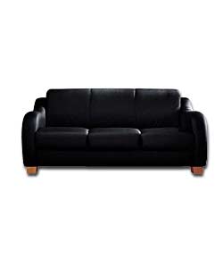 Sorrento Large Black Sofa