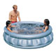 Have hours of playful fun with this this space ship style pool.