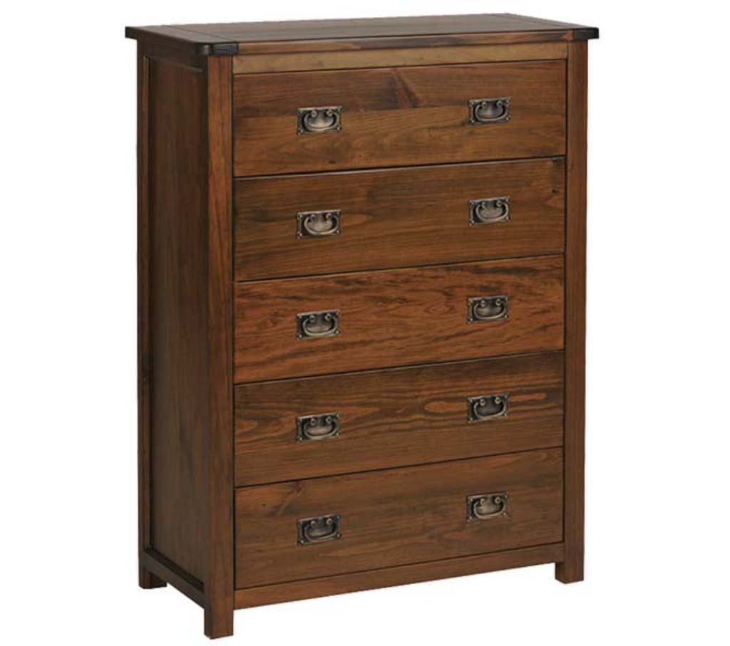 Unbranded Space2 boston antique brown 5 drawer chest