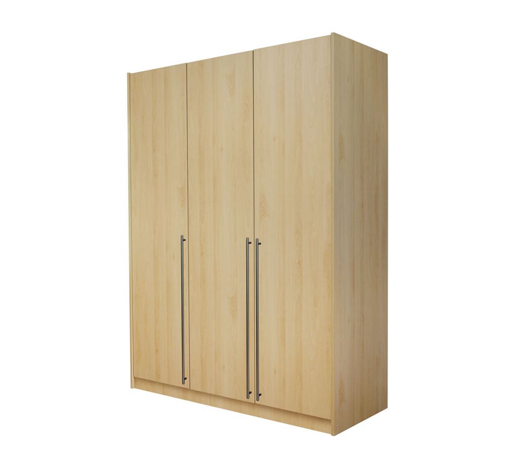 Unbranded space2fit Beech Triple Wardrobe with internal