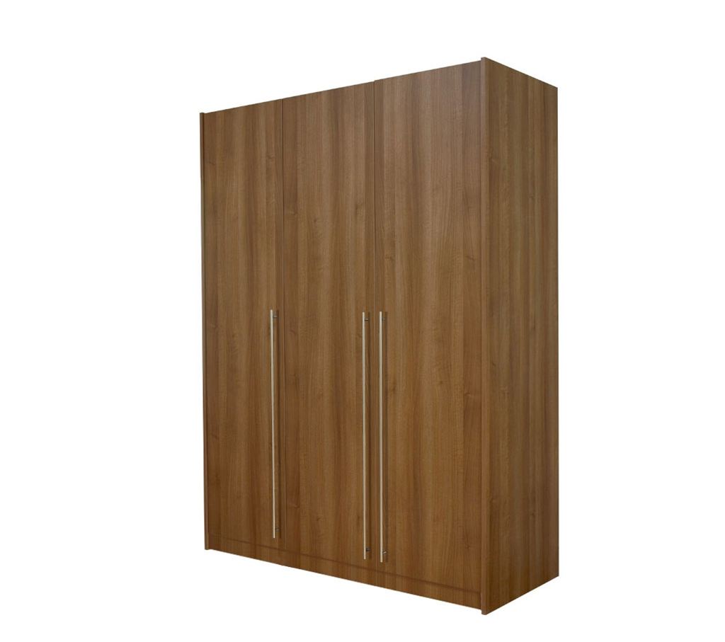 Unbranded space2fit Walnut Triple Wardrobe with internal