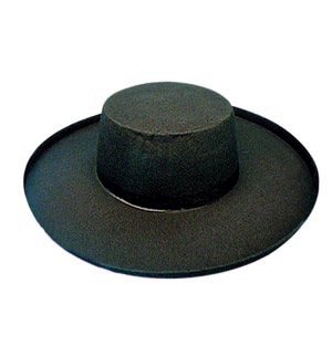 Spanish hat, black imported felt