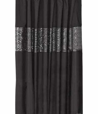 Unbranded Sparkle Shower Curtain - Black