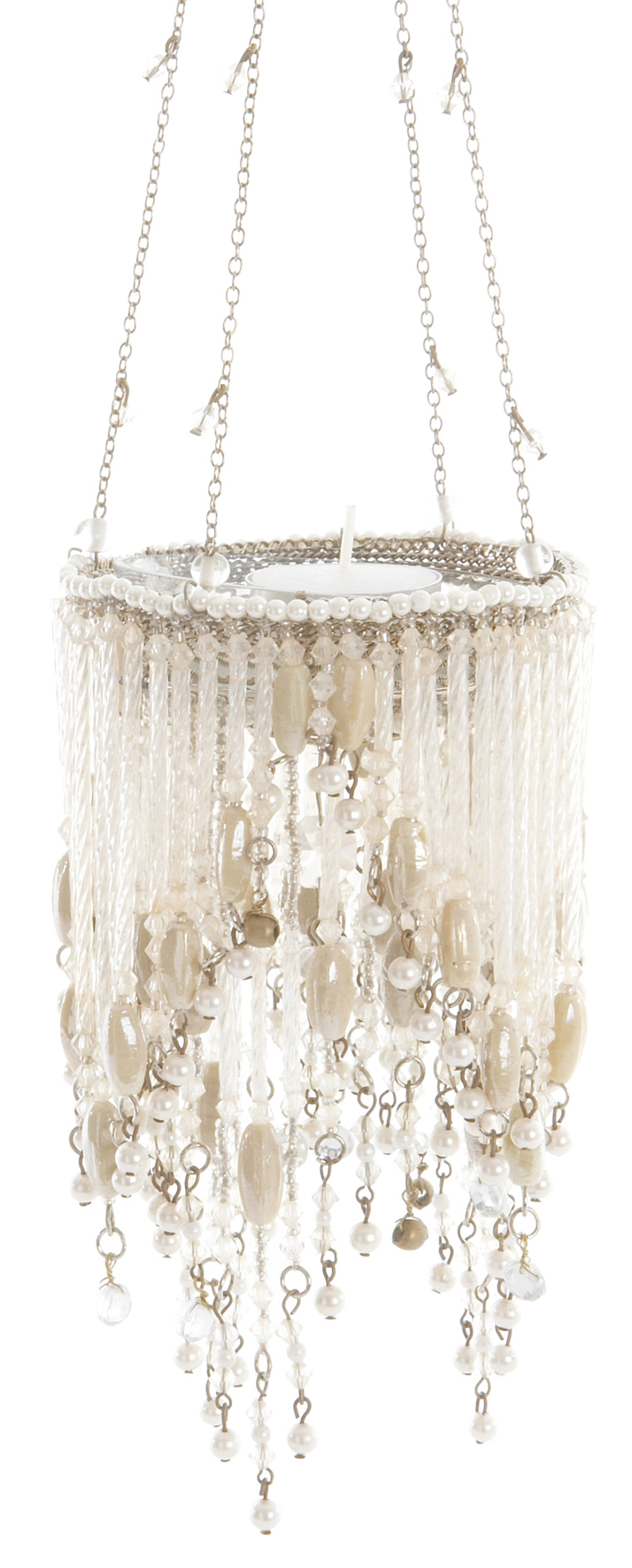 Unbranded Sparkly Dangling Minature Chandelier for Tea Lights