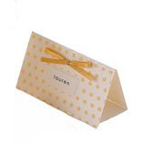 Unbranded Sparkly Gold Dotty Place Card
