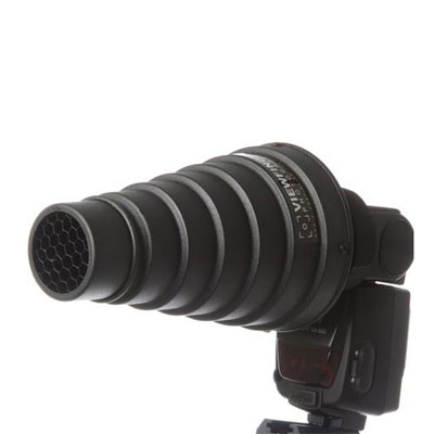 The Speedlite Snoot is ideal to single out and highlight that important part of your shot, supplied 