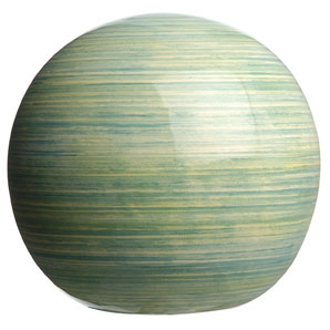Sphere Garden Sculptre- Green Stripe