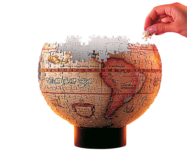 Unbranded Spherical Antique Globe Puzzle