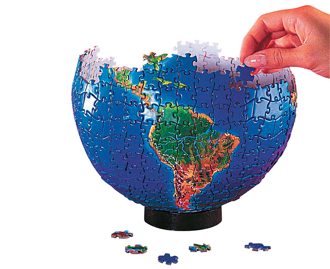 Unbranded Spherical Atlas Globe Puzzle