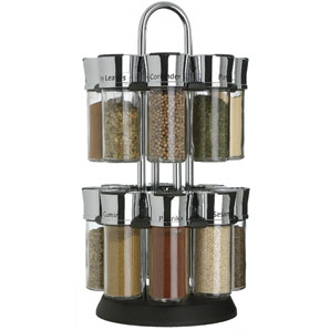 Unbranded Spice Rack, 16 Jars
