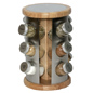 * This wooden and stainless steel spice rack is an
